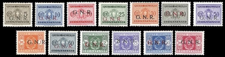 SEGNATASSE 1943/44 - Soprastampati ... 