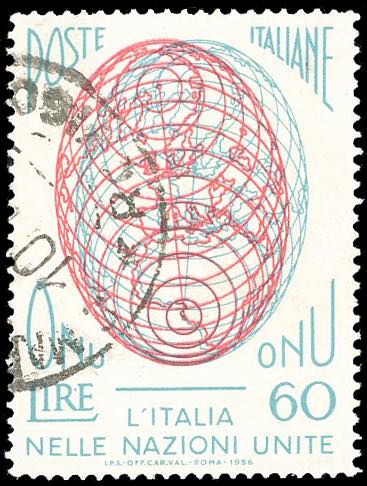 1956 - 60 lire ONU, prima ... 