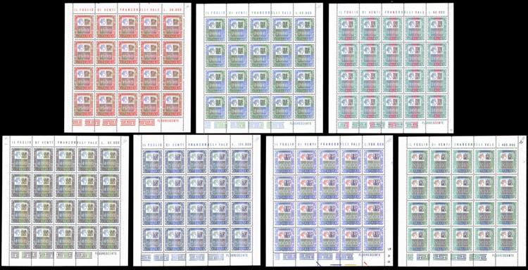 1978/87 - Alti valori, minifogli, ... 