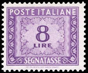 1956 - 8 lire, filigrana stelle ... 