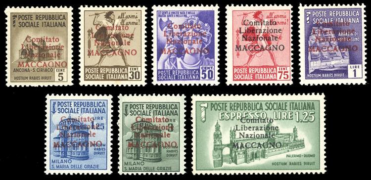MACCAGNO 1945 - Soprastampati ... 