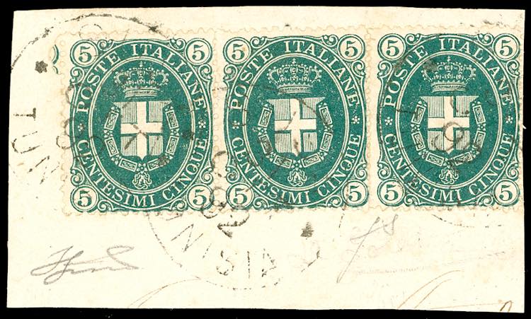 LA GOLETTA 1889 - 5 cent. Stemma, ... 