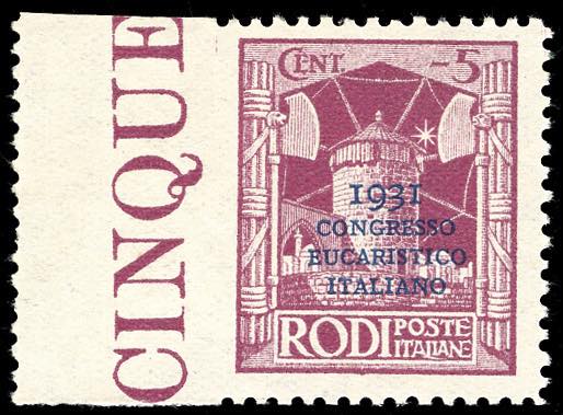 1931 - 5 cent. soprastampato ... 