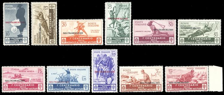 1934 - Medaglie al Valore, serie ... 