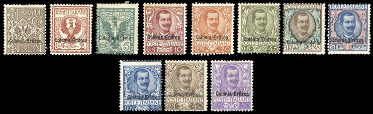 1903 - Floreale soprastampati, ... 