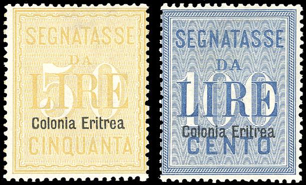 SEGNATASSE 1903 - 50 lire e 100 ... 