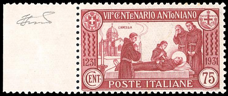1931 - 75 cent. S.Antonio, dent. ... 