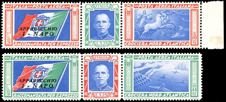 1933 - Trittici I-NAPO, serie ... 
