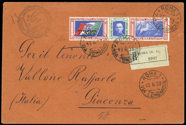 1933 - 5,25 + 19,25 lire Trittico ... 