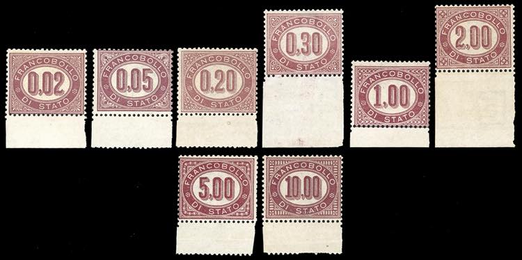 1875 - Serie completa (1/8), tutti ... 