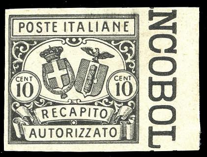 1928 - 10 cent. (1), prova di ... 