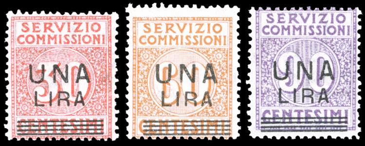 1925 - Soprastampati, serie ... 
