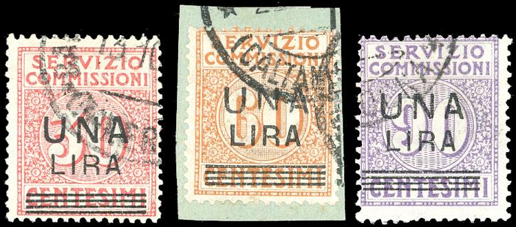 1925 - Soprastampati, serie ... 