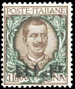 1922/23 - 1 lira soprastampa BLP ... 