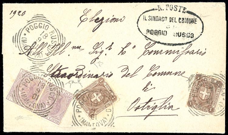 1901 - 1 cent. Umberto I marca da ... 