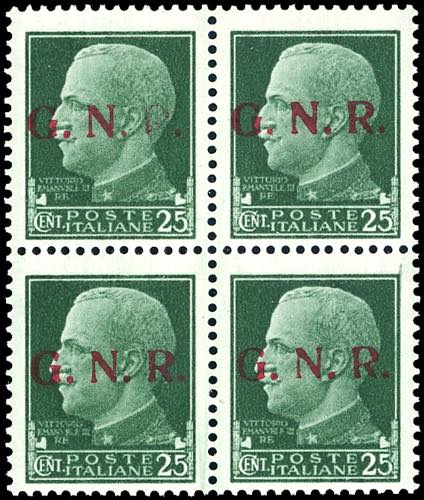 1943 - 25 cent., soprastampa di ... 