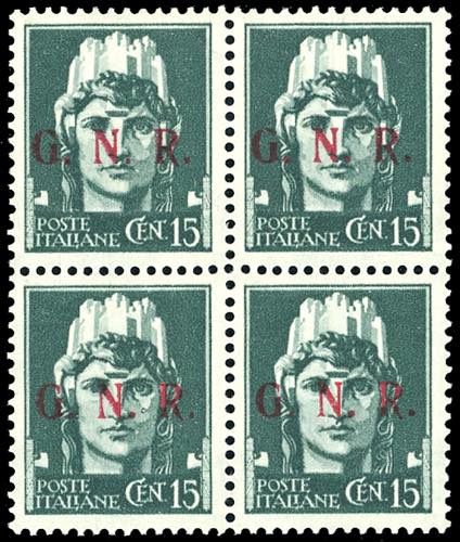 1943 - 15 cent., soprastampa ... 