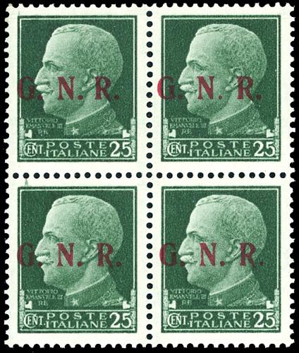 1943 - 25 cent., soprastampa ... 