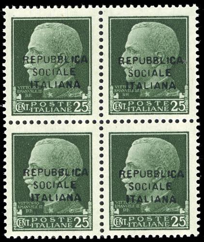 1944 - 25 cent. verde, Imperiale, ... 