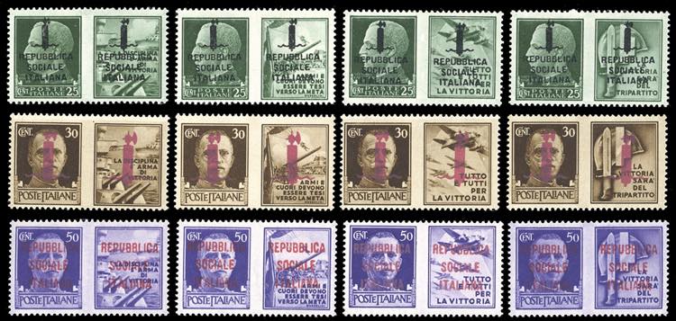 1944 - Soprastampati, tiratura di ... 