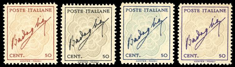 1944 - Badoglio, senza filigrana, ... 