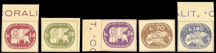 CORALIT 1945 - Leone e ruota di ... 