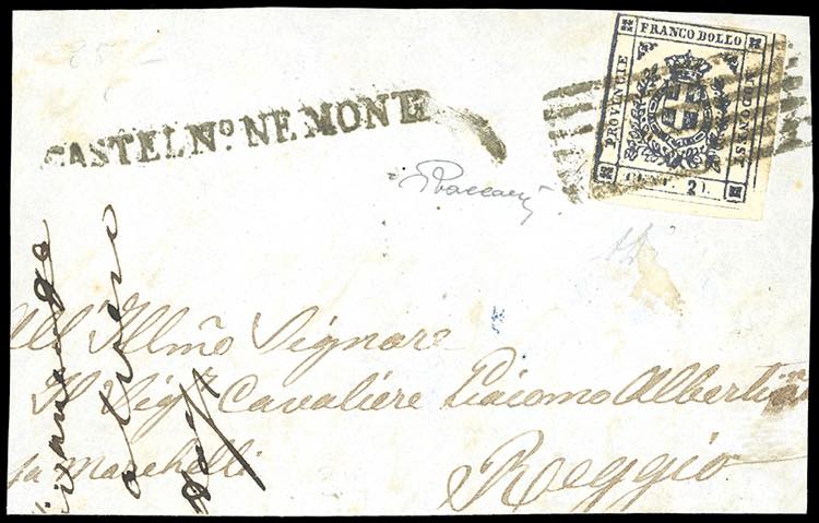 1859 - 20 cent. nero violaceo ... 