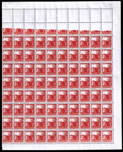 1945 - 4 lire Democratica, foglio ... 