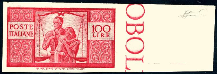 1946 - 100 lire carminio vivo ... 