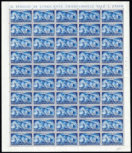 1949 - 50 lire U.P.U. (599), ... 