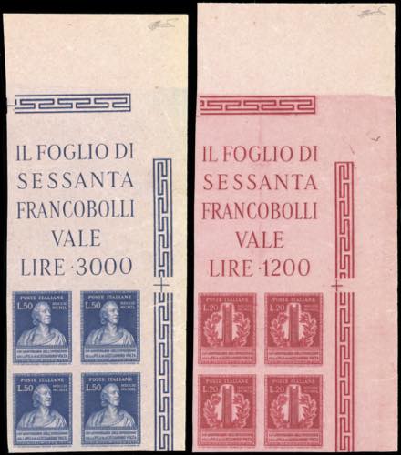 1949 - 20 lire e 50 lire Volta, ... 