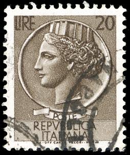 1955 - 20 lire Siracusana, senza ... 
