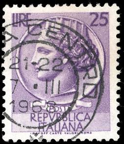 1962 - 25 lire Siracusana, ... 