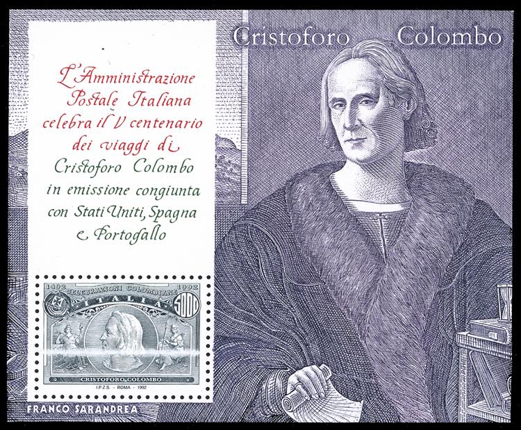 1992 - 5.000 lire Colombo, ... 