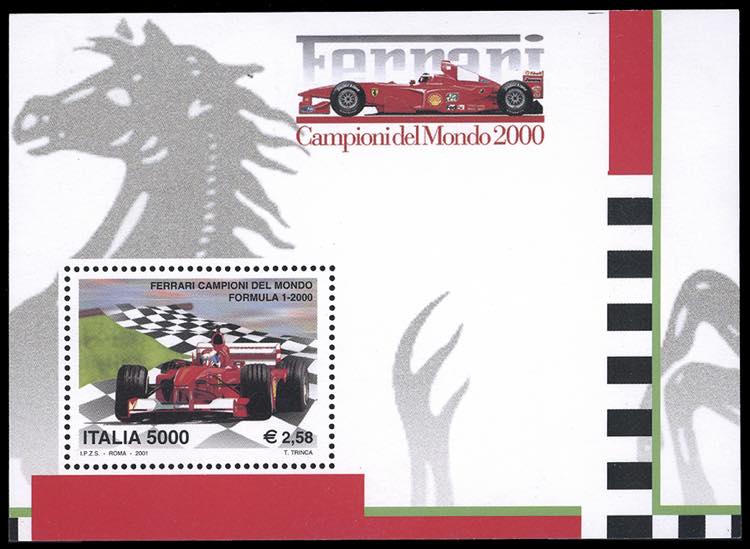 2001 - Foglietto Ferrari (33), ... 
