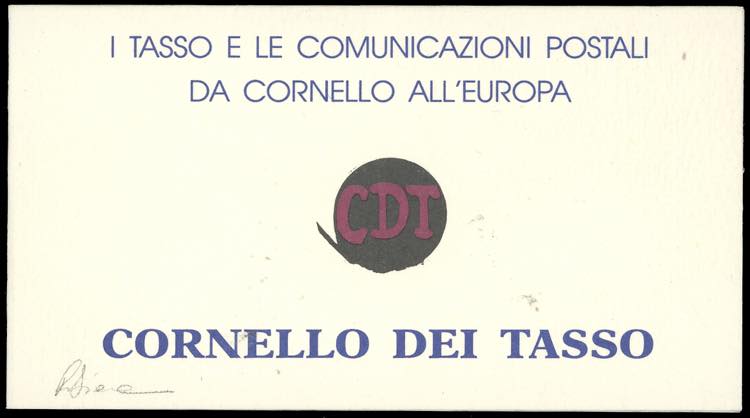 1993 - Libretto Tasso, copertina ... 