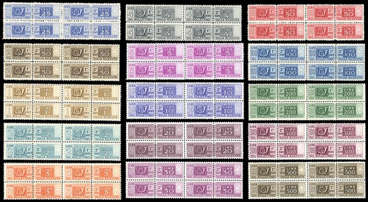 1946/51 - Filigrana ruota, serie ... 