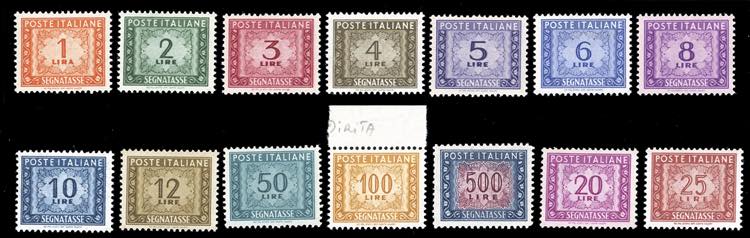 1947/54 - Filigrana ruota, serie ... 