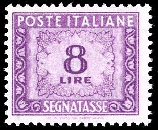 1956 - 8 lire, filigrana stelle ... 