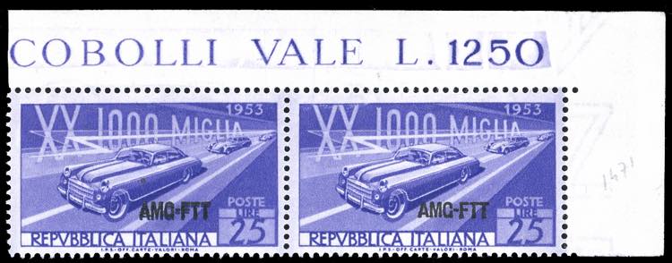 1953 - 25 lire Mille Miglia, ... 