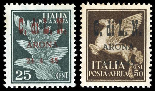 ARONA 1945 - 25 cent. e 50 cent. ... 