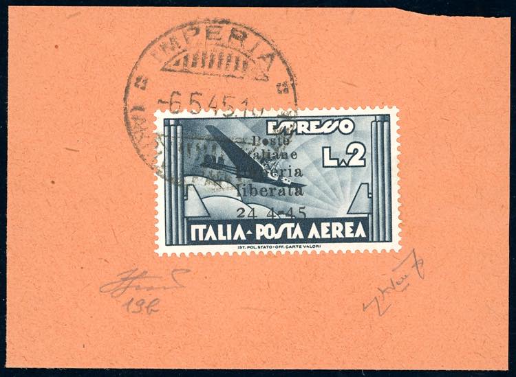 IMPERIA 1945 - 2 lire ardesia ... 