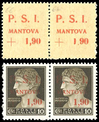 MANTOVA 1945 - 1,90 lire + 10 ... 