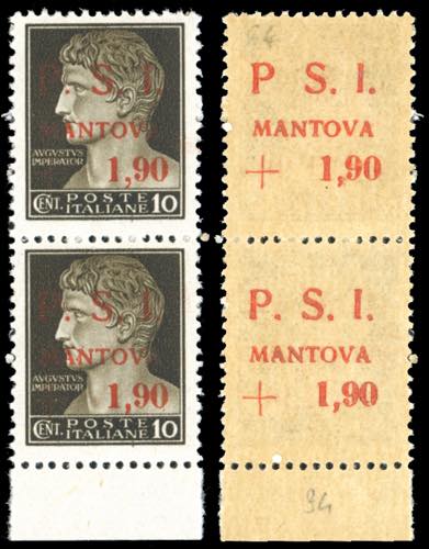 MANTOVA 1945 -1,90 lire su 10 ... 