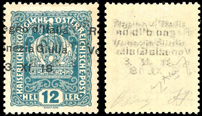 VENEZIA GIULIA 1918 - 12 h., ... 