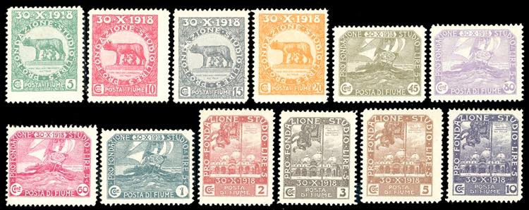 FIUME 1919 - Plebiscito, serie ... 