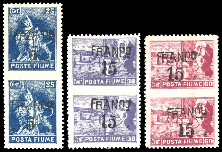 FIUME 1919 - 5 cent. su 25 cent., ... 