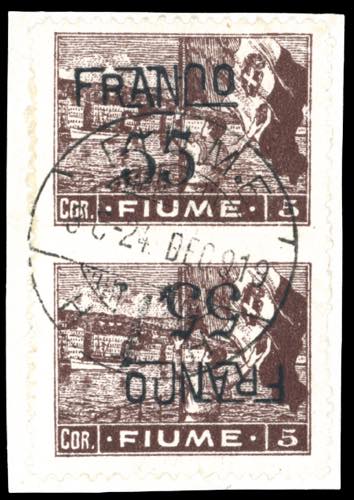 FIUME 1919/20 - 55 cent. su 5 ... 