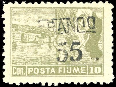 FIUME 1919/20 - 55 cent. su 10 ... 