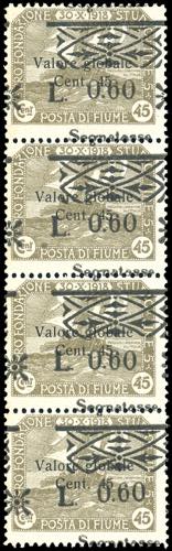 FIUME SEGNATASSE 1921 - 0,60 lire ... 
